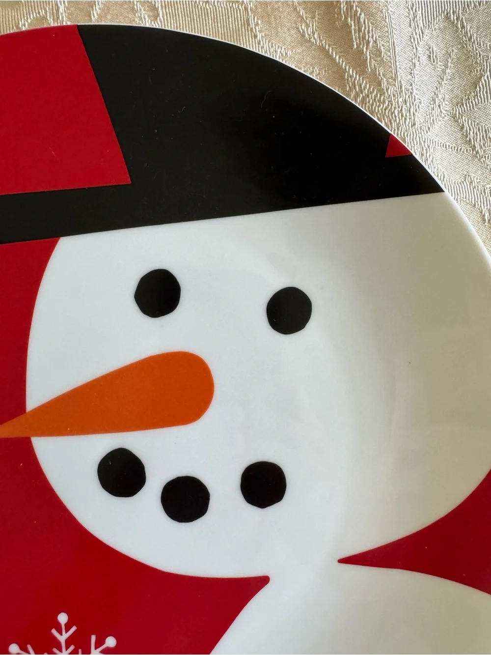 Craft & Barrel Snowman Platter 12” 413-771